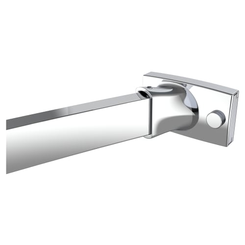 WINGITS® CONTOUR RECTANGULAR 5' x 6" Bow Curved Shower Rod, Stainless Steel, Polished Finish